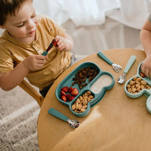 Load image into Gallery viewer, Bear Stickie Plate - Blue Dusk