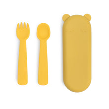 Load image into Gallery viewer, Feedie Fork & Spoon Set - Yellow
