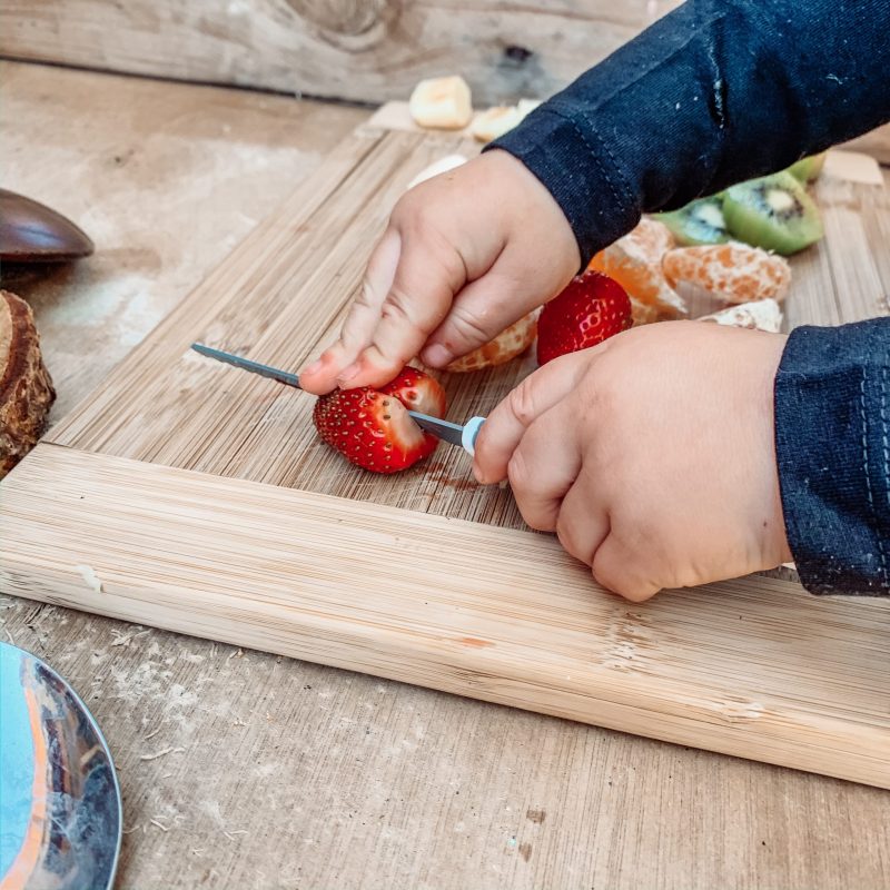 New KiddiKutter Purple Knife, Kids Chopping Knife