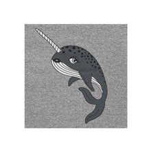 Load image into Gallery viewer, Narwhal Grey T-shirt