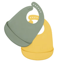 Load image into Gallery viewer, Catchie Bibs - Sage + Yellow