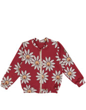 Load image into Gallery viewer, Red Daisy Bomber