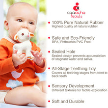 Load image into Gallery viewer, Mia the Lamb Teether - 100% Pure Natural Rubber
