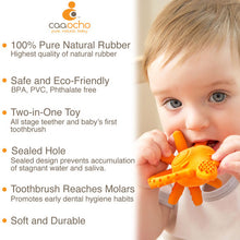 Load image into Gallery viewer, Sqwiddle the Squid Teether - 100% Natural Rubber