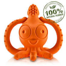 Load image into Gallery viewer, Sqwiddle the Squid Teether - 100% Natural Rubber