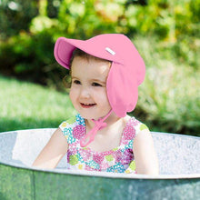 Load image into Gallery viewer, Pink Breathable Swim And Sun Flap Hat