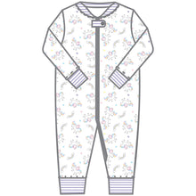 Load image into Gallery viewer, Unicorns Pink Zipped Pajama
