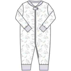 Unicorns Pink Zipped Pajama