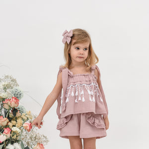 Lila Rose Fringes Top and Shorts