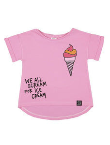 Top & Leggings Pale Pink Icecream