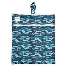 Load image into Gallery viewer, Navy Tidal Wave Wet and Dry Bag
