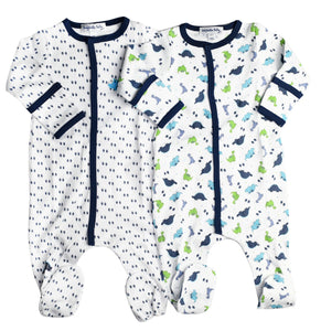 Dino Days 2 Pack Emb and Printed Footies