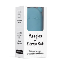 Load image into Gallery viewer, Keepie + Straw Set - Blue Dusk
