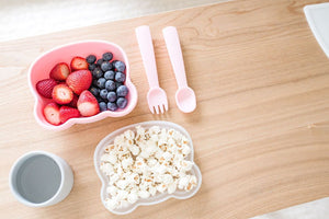 Stickie Bowl With Lid - Powder Pink