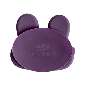 Bunny Stickie Plate - Plum