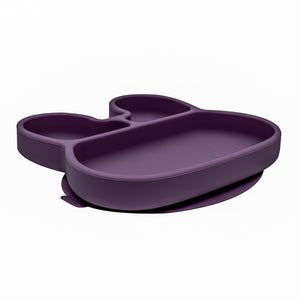 Bunny Stickie Plate - Plum