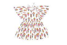 Load image into Gallery viewer, Cape Dress White Icecream
