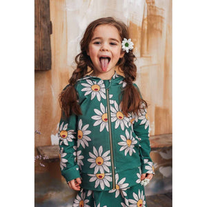 Green Daisy Hoodie