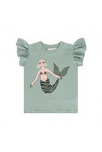 Load image into Gallery viewer, Mermaid Mint Frill Tank
