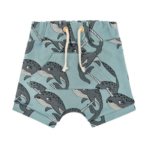 Narwhal Blue Shorts