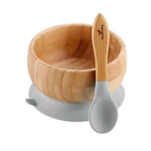 Bamboo Suction Baby Bowl + Spoon