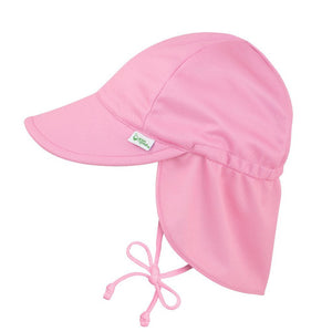 Pink Breathable Swim And Sun Flap Hat